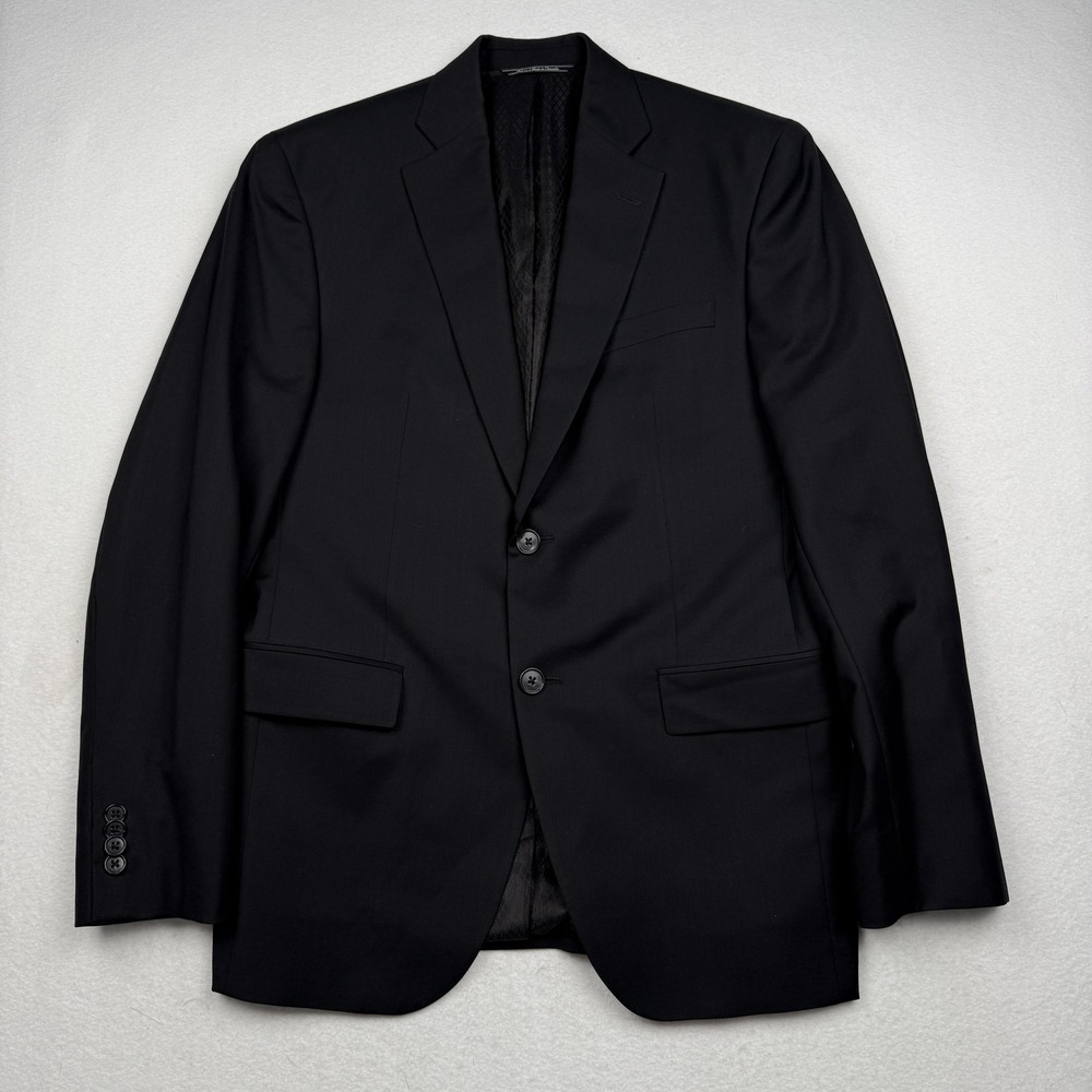 Jack Victor Blazer Mens 39R Black Wool Ermenegildo Zegna Suit Jacket Made Canada
